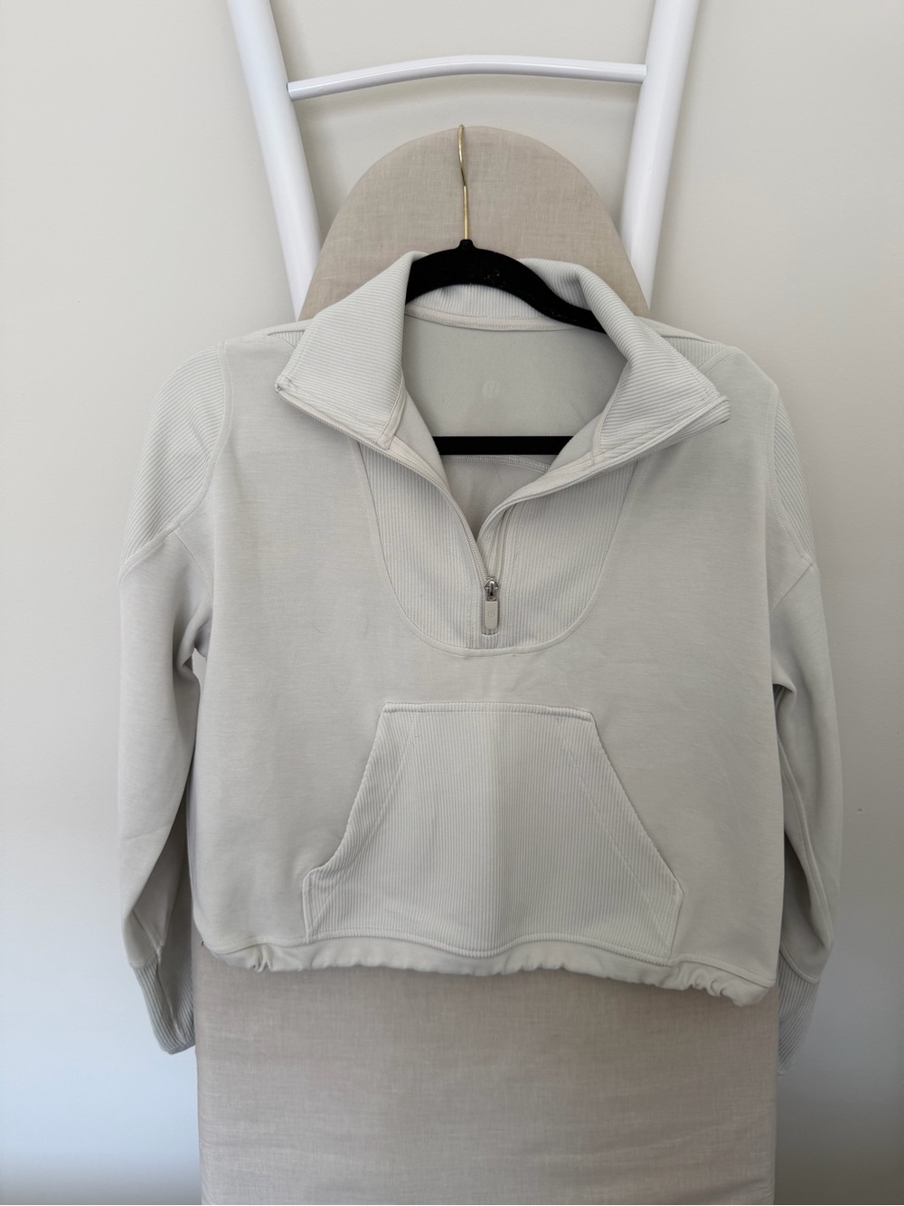 lululemon athletica Cream Half-Zip Pullover Hoodie